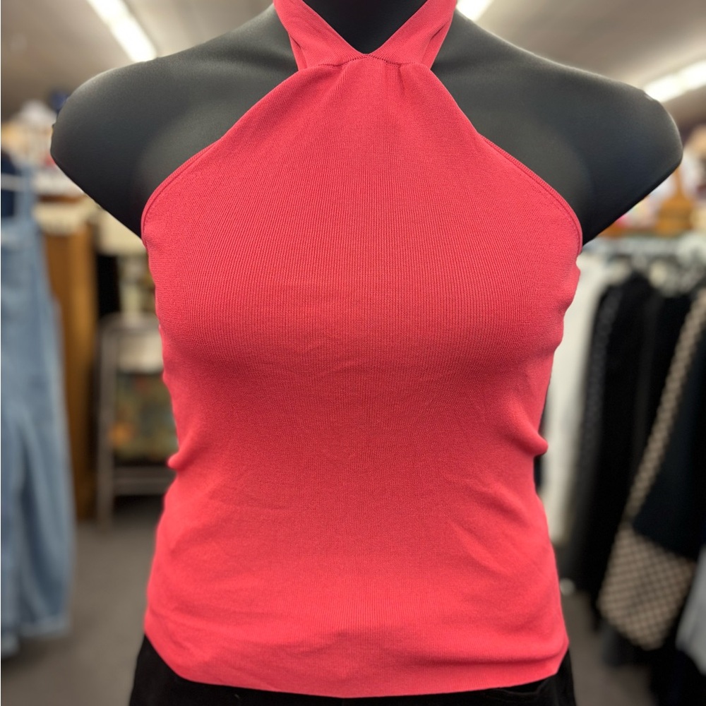 🛍️Loft Med Pink Halter Top NEW